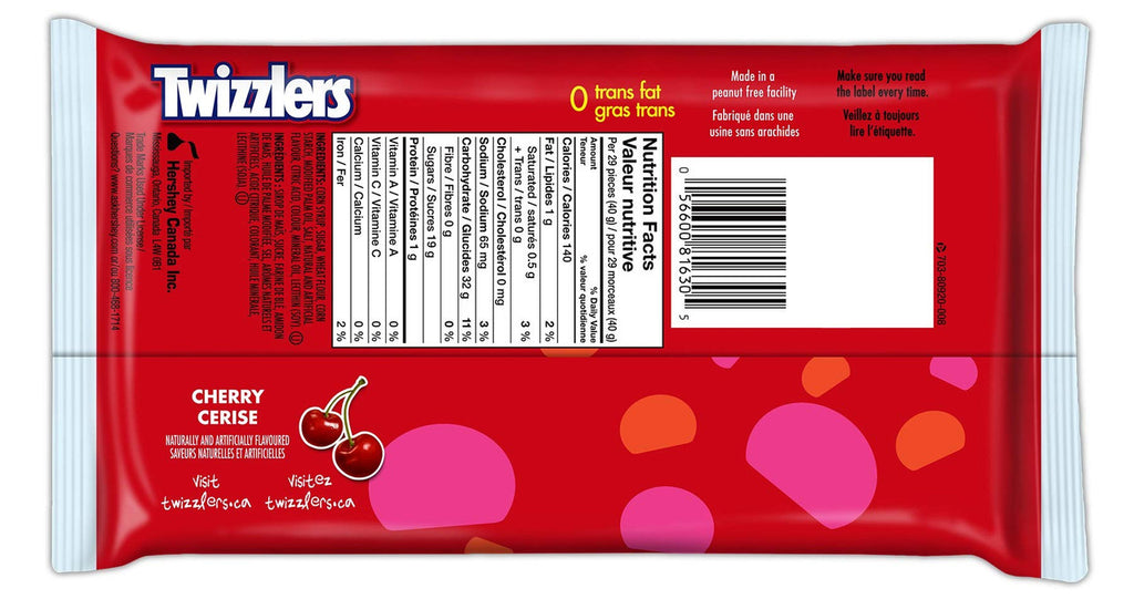 Twizzlers Nibs Cherry Flavored (400g / 14oz per pack){Imported from Canada}