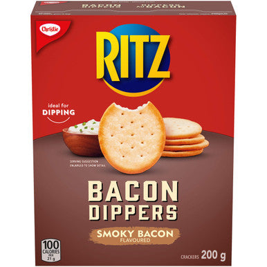 Christie Ritz Bacon Dippers Crackers, 200g/7.1 oz {Imported from Canada}