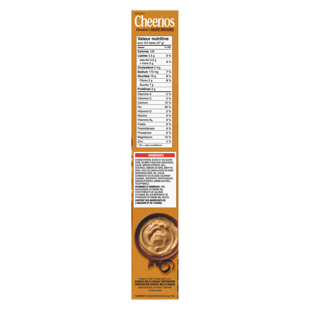 Cheerios Chocolate Peanut Butter, 320g/11.3 oz.,  {Imported from Canada}