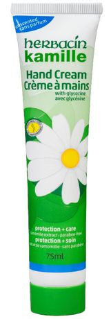 Herbacin Kamille Hand Cream 2.5 oz 75ml (Unscented) {Imported from Canada}