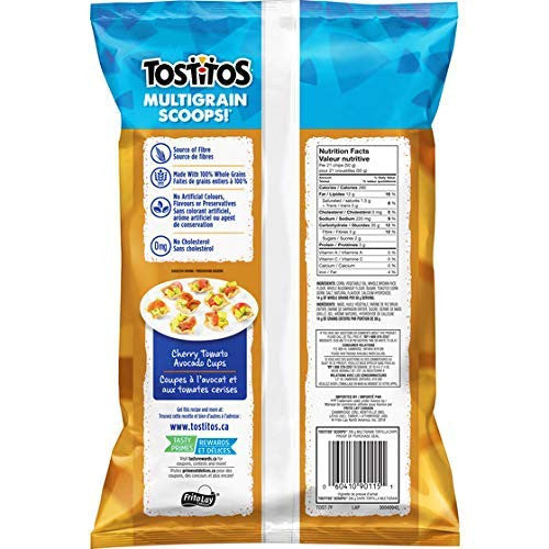 Tostitos Multigrain Scoops! Tortilla Chips 205g/7.2oz, 3-Pack {Imported from Canada}