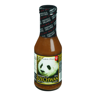 PC MEMORIES OF Szechwan Spicy Peanut Satay Sauce, 350ml/11.8oz., {Imported from Canada}