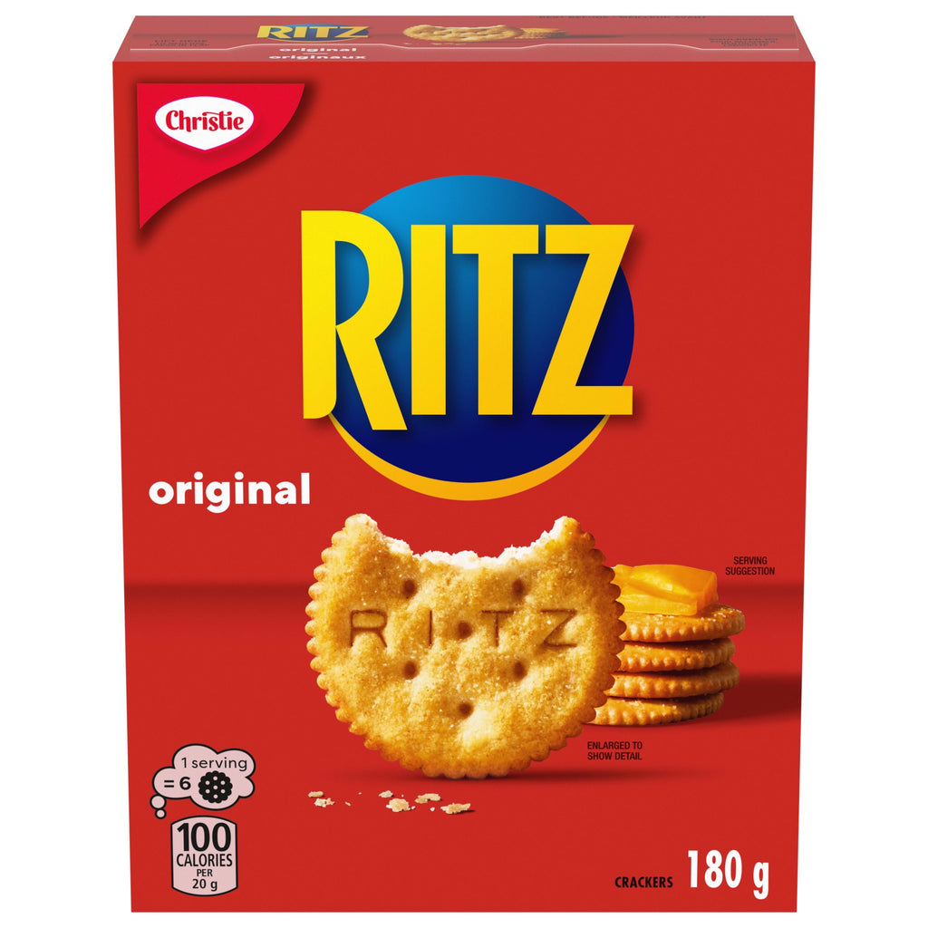 Christie Ritz Original Crackers, 180g/6.3 oz. - Front Of Box