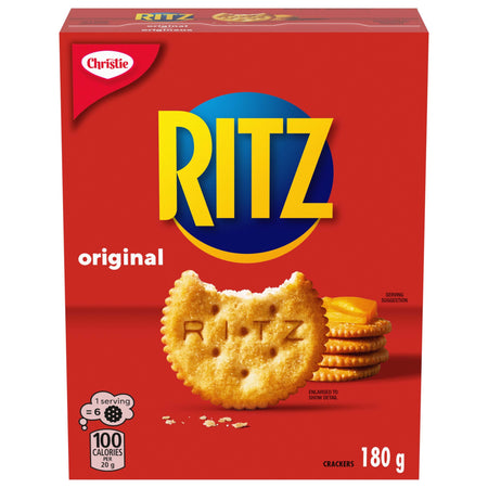 Christie Ritz Original Crackers, 180g/6.3 oz. - Front Of Box