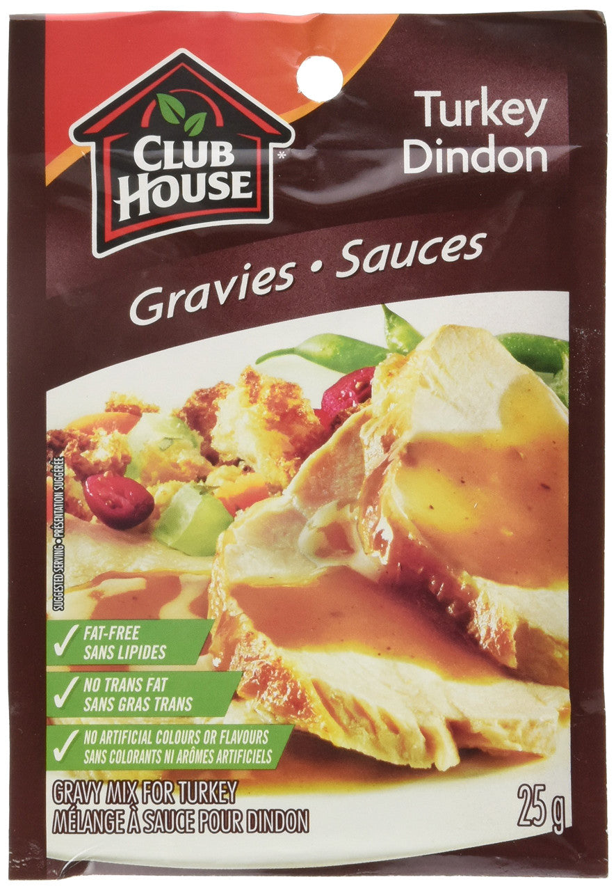 Club House Turkey Gravy Mix, 25g/1oz., {Imported from Canada}