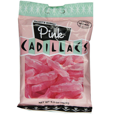 Gerrit's Gummy Pink Cadillacs 150g/5.3 oz. (12 pack) {Imported from Canada}