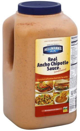 Hellmanns Ancho Chipotle Sandwich Sauce, 1 Gallon/3.78l -- 2 per case, {Imported from Canada}
