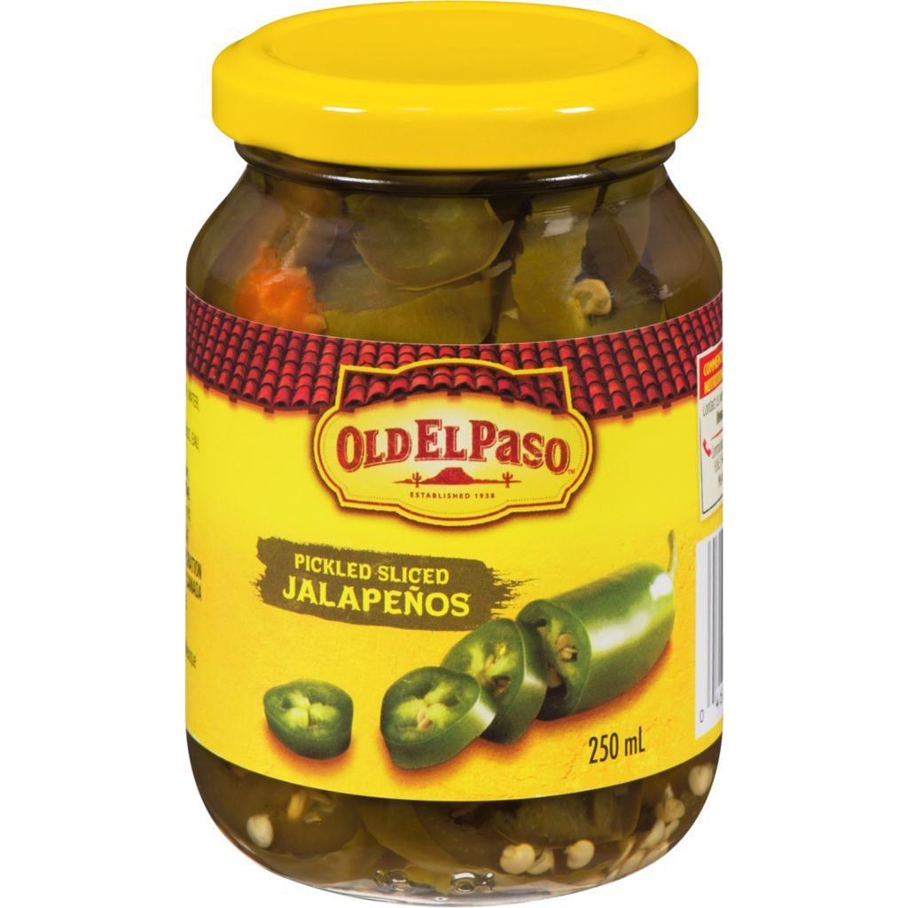Old El Paso Pickled Sliced Jalapenos 250ml/8.5 oz. {Imported from Canada}