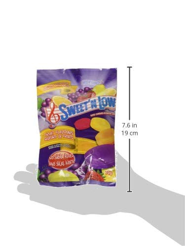 Sweet'n Low, Fruit Flavours No Sugar added Candy, 70g/2.5oz., {Imported from Canada}