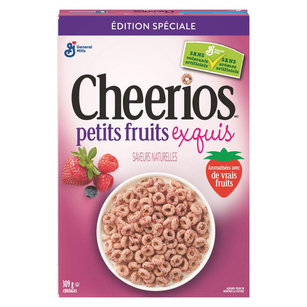 CHEERIOS Very Berry Naturally Flavored Cereal Special Edition, 309g/11oz. (Imported from Canada)