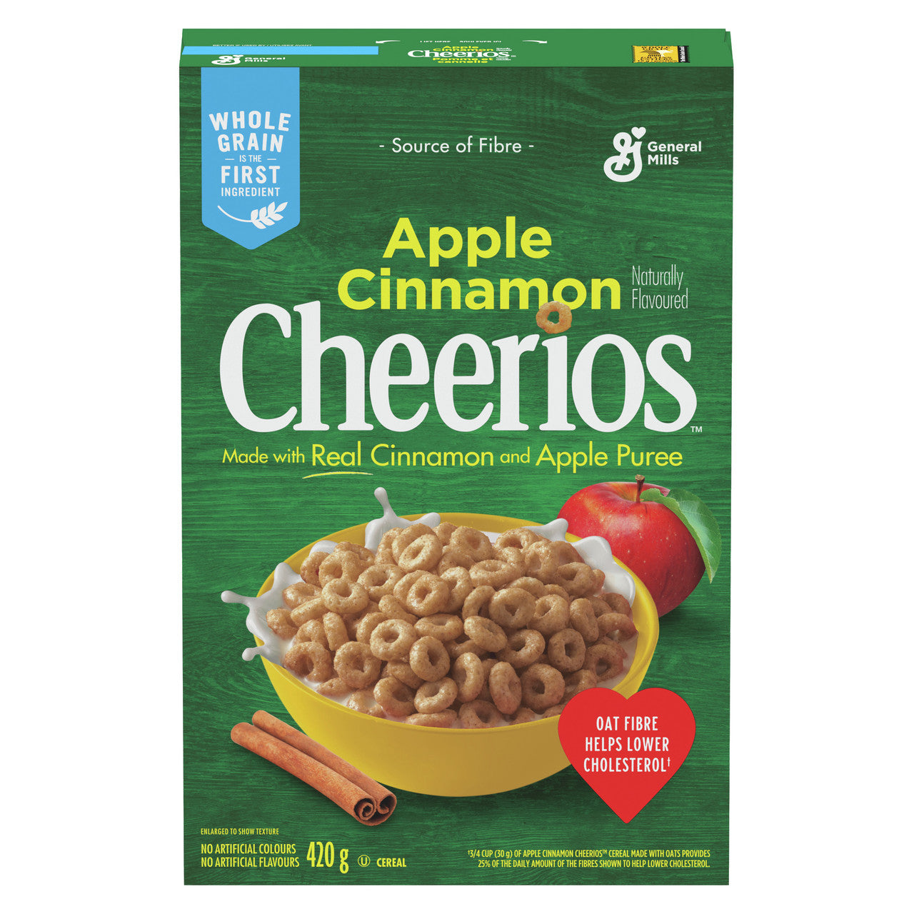 Cheerios Apple Cinnamon Cereal, 420g/14.7 oz. Box {Imported from Canada}