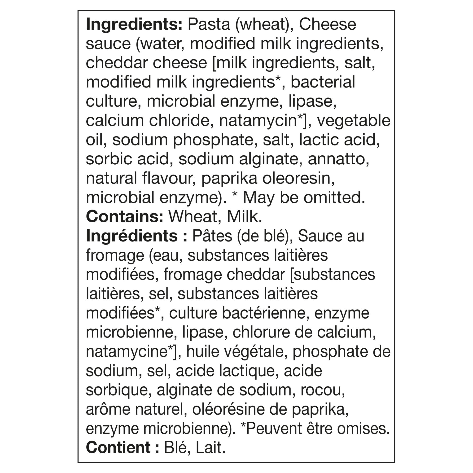 KD Kraft Dinner Deluxe Velveeta On Shells, Rich And Creamy Mac & Cheese, 350g/12.3 oz., ingredients lael.
