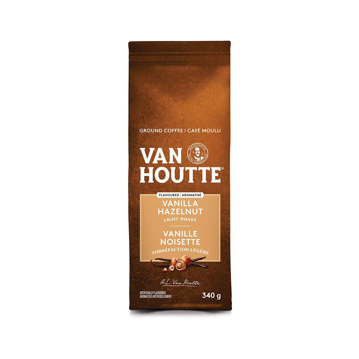 Van Houtte, Vanilla Hazelnut Light Ground Coffee, 340g/12oz., {Imported from Canada}