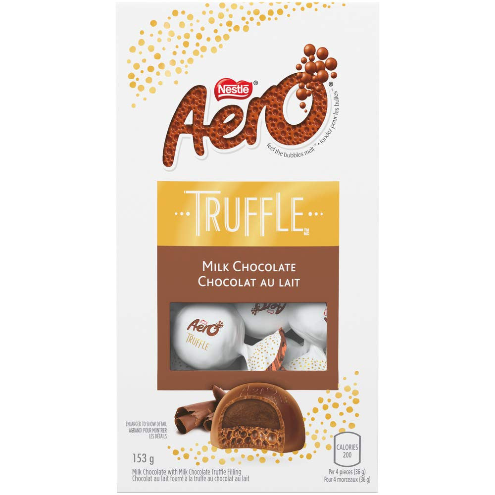 Nestle Aero Truffle Milk Chocolate Boutique Bag, 153g/5.4oz, {Imported from Canada}