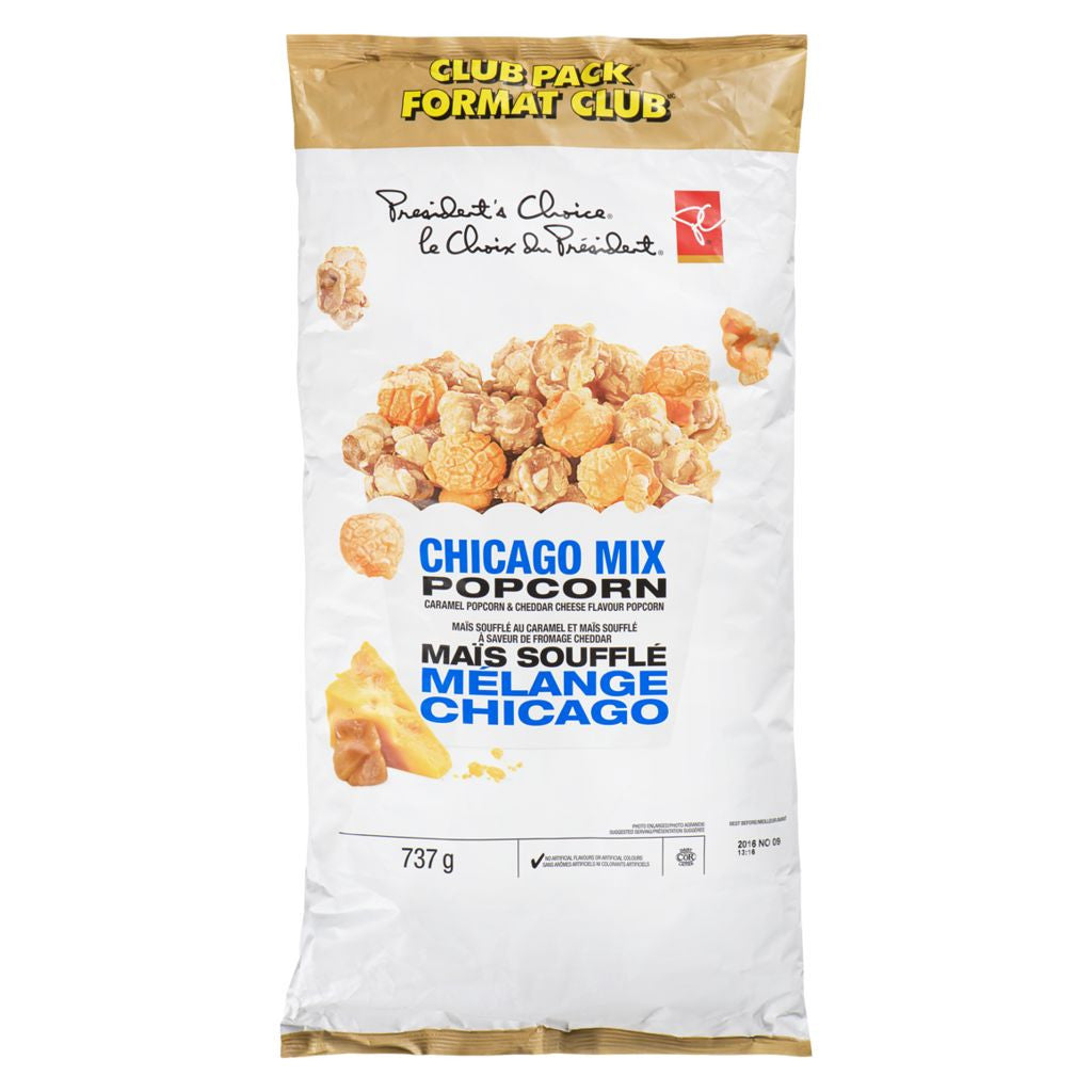 President's Choice, Chicago Mix Popcorn, 737g/26oz., {Imported from Canada}