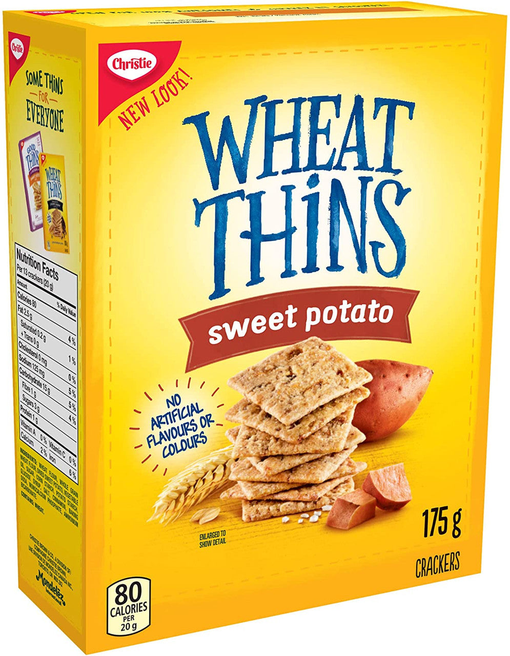 Christie Wheat Thins Sweet Potato Crackers, 175g/6.2 oz., Box, (Imported from Canada}