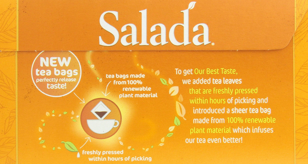 Salada Orange Pekoe Tea 72ct tea bags, (Imported from Canada)
