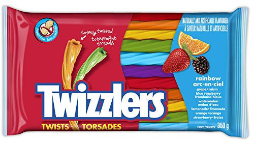 Twizzlers Rainbow Twists, 350g/12.3 oz.{Imported from Canada}