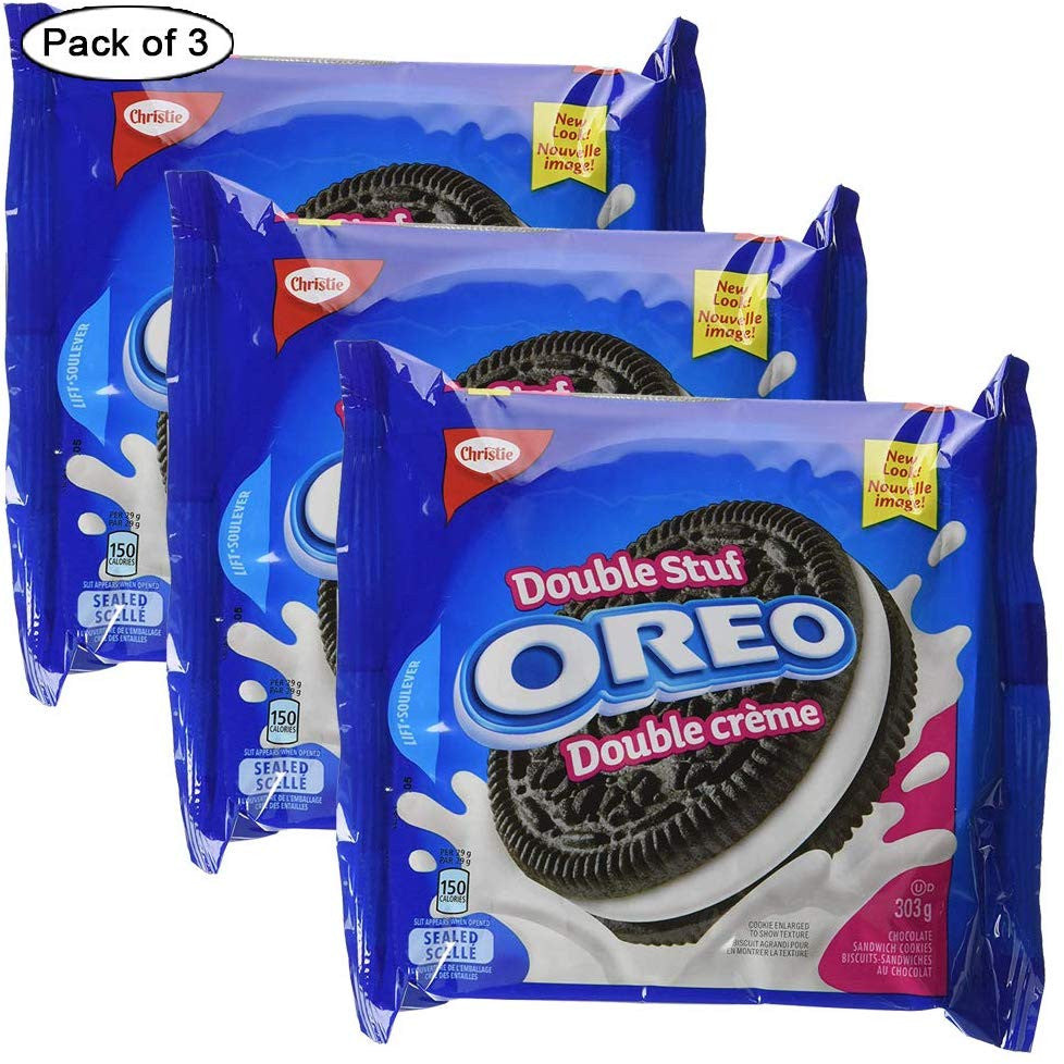 Oreo Double Stuf Sandwich Cookies 303g/10.7oz (3pk) (Imported from Canada)