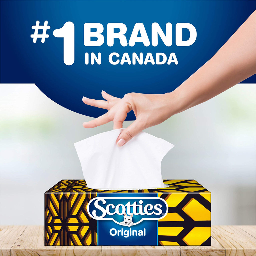 Scotties Facial Tissue, 2-ply, 126 sheets/box - 1 pack - {Imported from Canada}