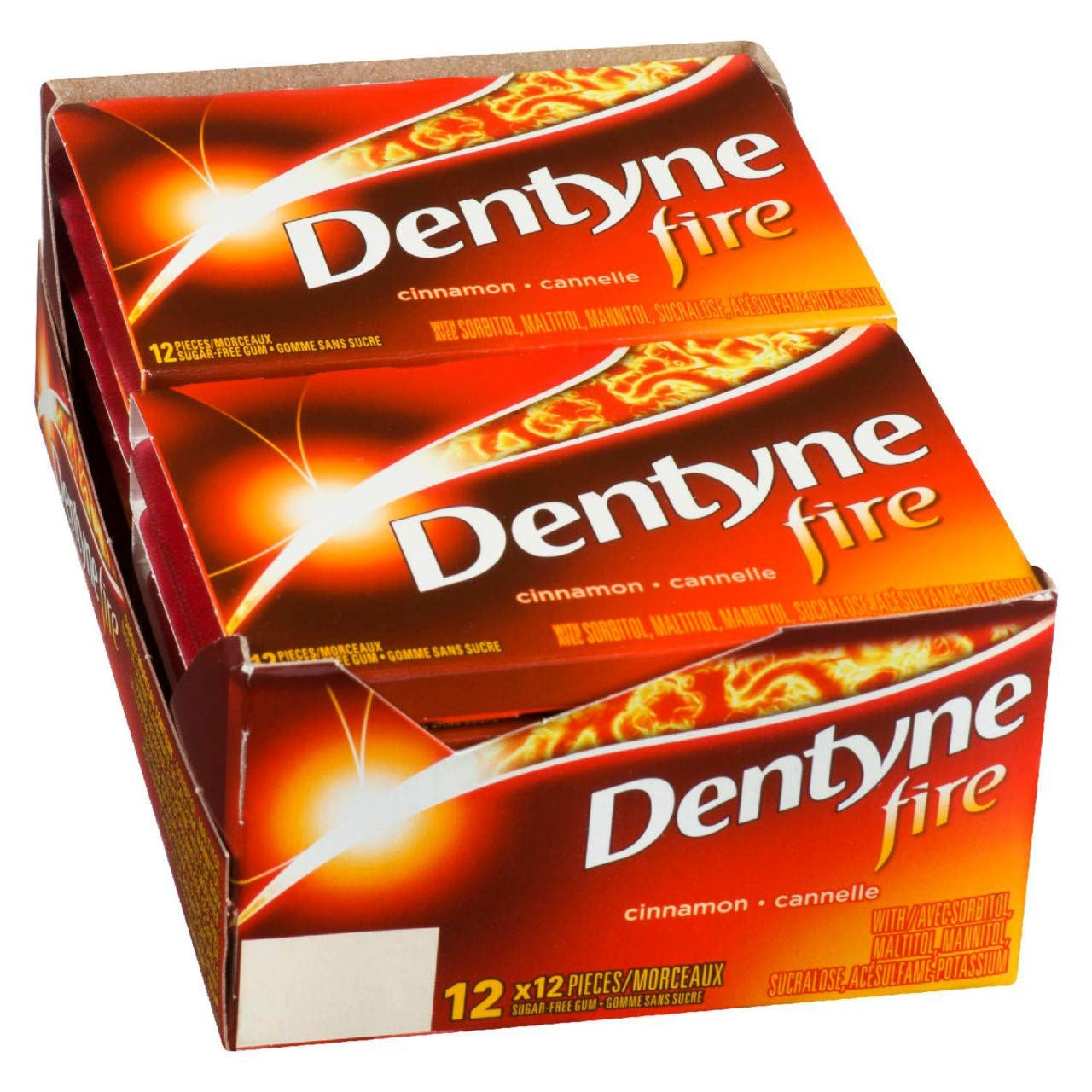 Dentyne Fire Bubble Gum, Cinnamon, 12x12/144ct, {Imported from Canada}
