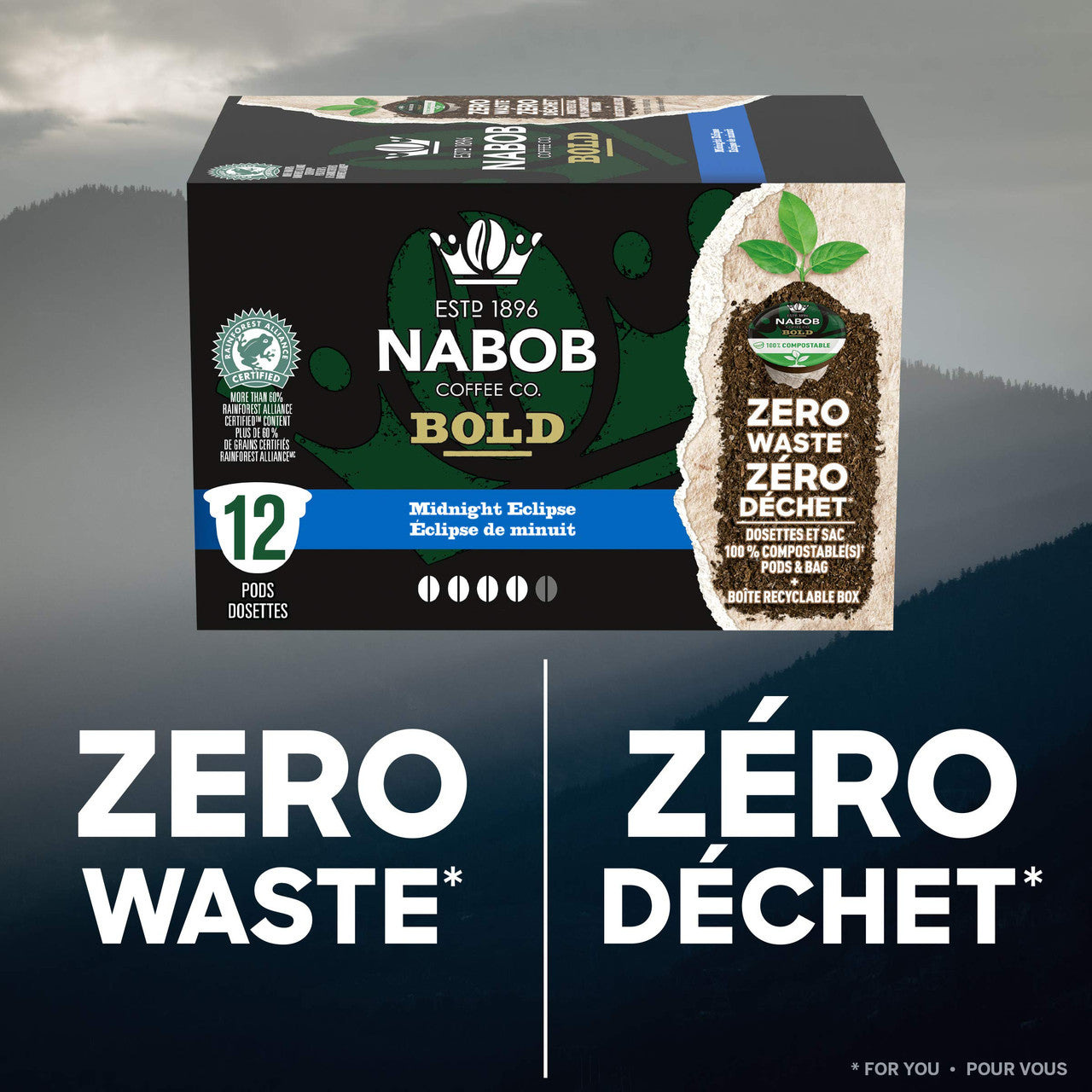 Kraft Nabob Eclipse Mild Roast Coffee Pod, Compatible with Keurig K-Cup Brewers, 12-Count