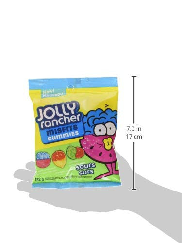 JOLLY RANCHER Misfits Sour Fruit PEG Bag, 182g/6.4 oz. {Imported from Canada}
