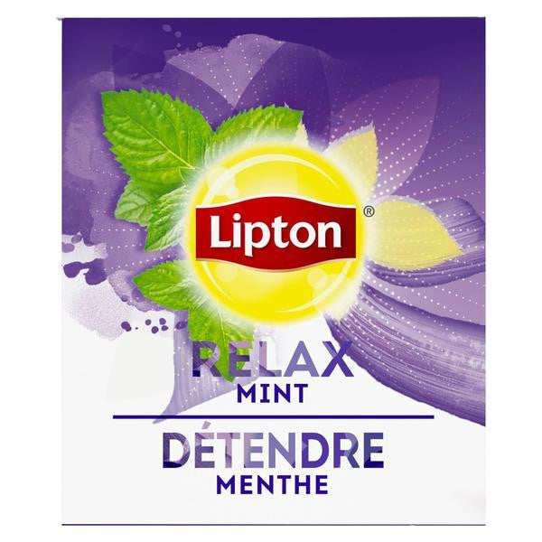 Lipton Relax Mint Tea - 28 tea bags per box, 6 boxes per case {Imported from Canada}