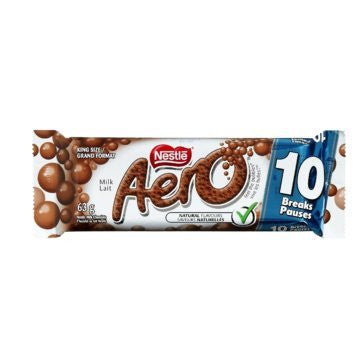 Nestle Aero Chocolate Bars, 63g Each, 1.5kg Box (24pk) {Imported from Canada}