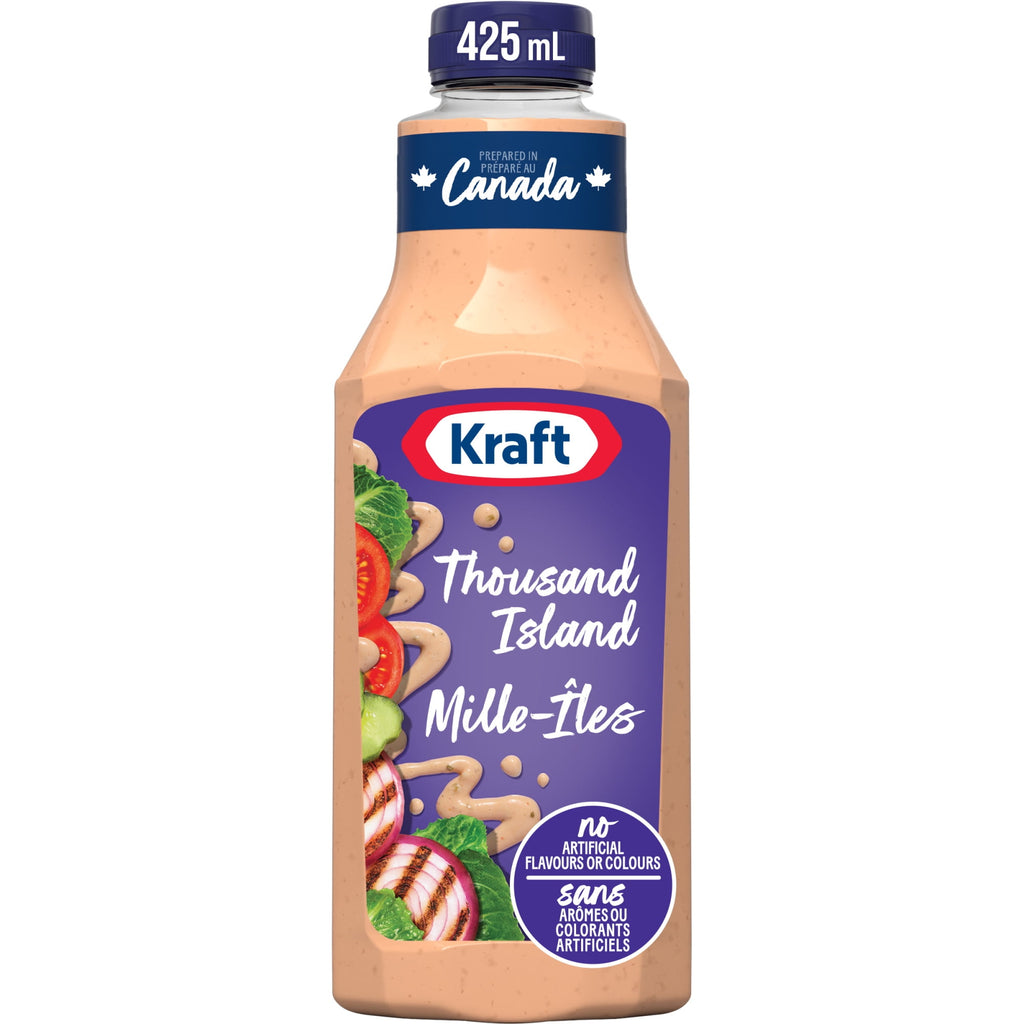 Kraft Thousand Island Dressing 425ml/14.4 oz., Bottle, front of bottle