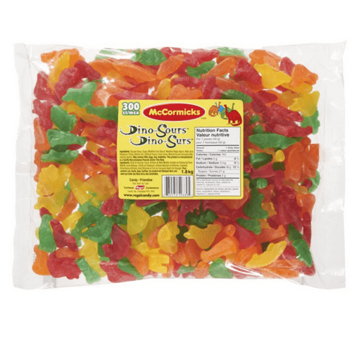 McCormicks Dino Sours Gummy Candy, 300 Count {Imported from Canada}