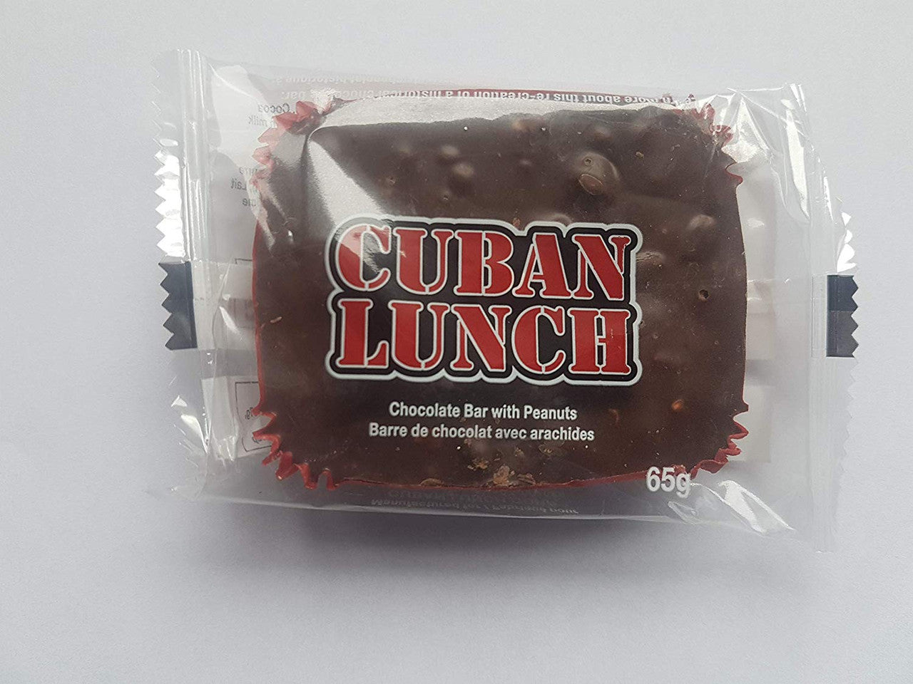 Cuban Lunch Chocolate Bar with Peanuts, 24ct/65g bars, {Imported from Canada}
