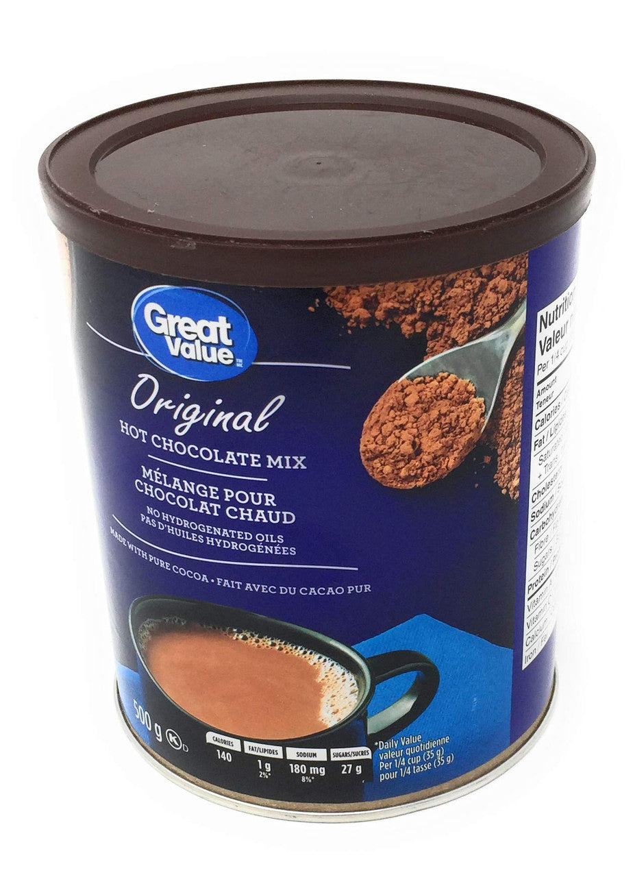 Great Value Original Hot Chocolate Mix - 500g/17.6 oz., {Imported from Canada}