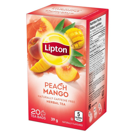 Lipton Peach & Mango Pyramid Tea Bags 20 Tea {Imported from Canada}