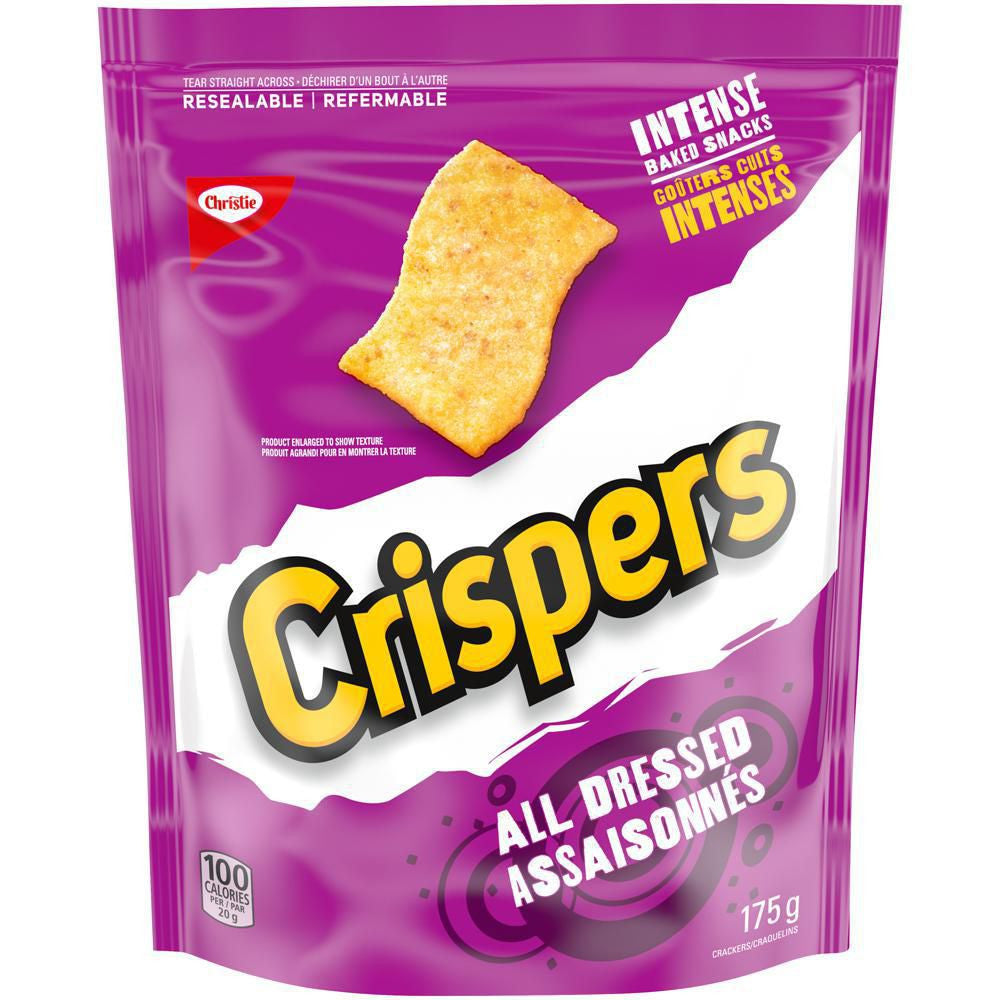 Christie Crispers All Dressed, 175g/6.2 oz, (3 Pack),{Imported from Canada}