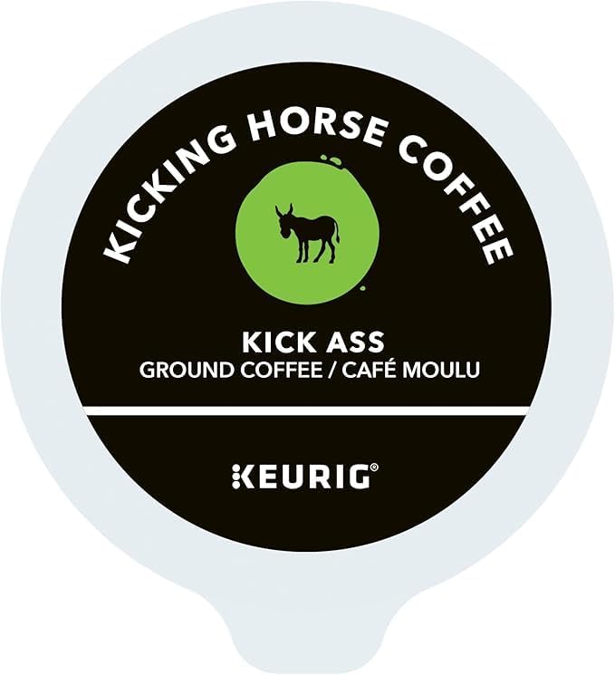 Kicking Horse Coffee Keurig single-serve coffee cup on a white background