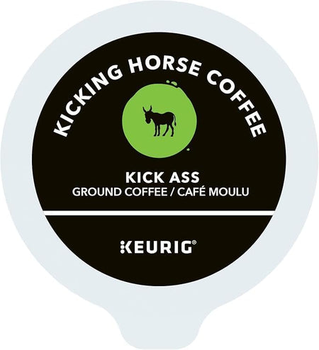 Kicking Horse Coffee Keurig single-serve coffee cup on a white background