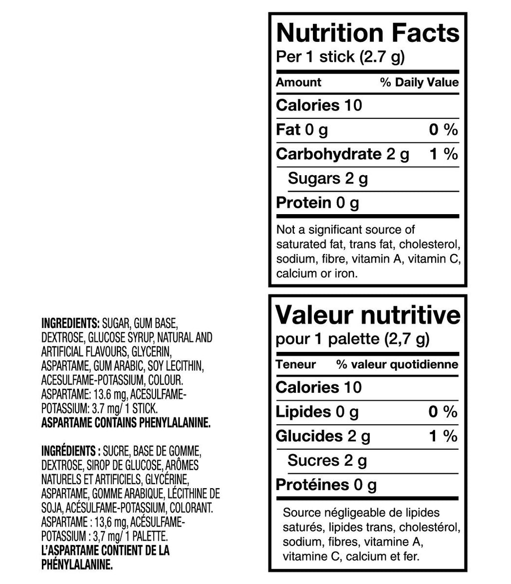 Wrigley's Doublemint - (3pk) 15 sticks per pack {Imported from Canada}