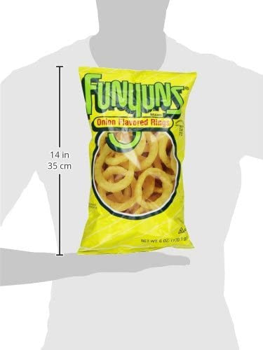 Funyuns Onion Flavored Rings, 125g/4.4 oz., (Imported from Canada)