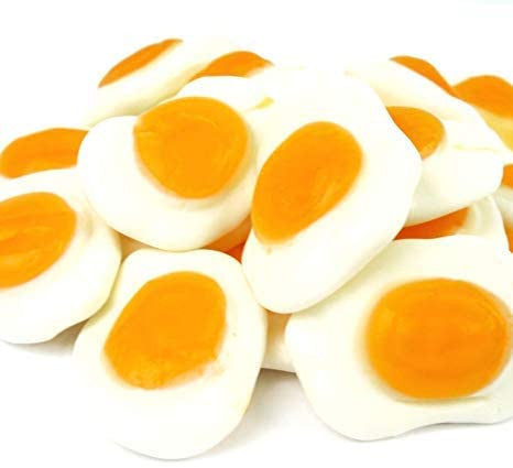 Huer Fried Eggs Gummy Candy 1kg/2.2 lbs., {Imported from Canada}