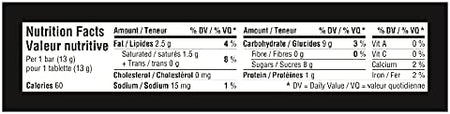 Mars Snack Size Chocolate Candy Bars (8 pk) 104g/3.7 oz - Nutrition Facts Label
