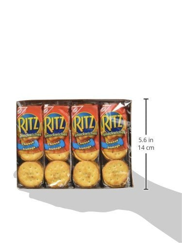 Ritz Snackwich Crackers Cheese Flavour (8x38g) 304g/10.7oz {Imported from Canada}