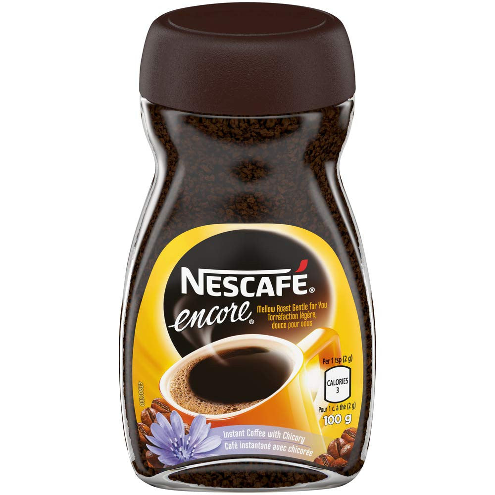 Nescafe Encore, Instant Coffee, 100g/3.5oz Jar, (6 Pack) (Imported from Canada)