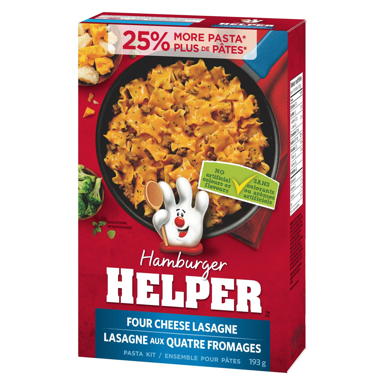 Hamburger Helper, Four Cheese, Lasagne, 193g/6.8oz., {Imported from Canada}