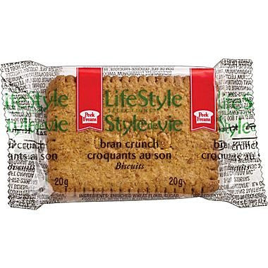 Peek Freans Bran Crunch Cookies 2 kg/4.40lbs 100 x 2/pk {Canadian}