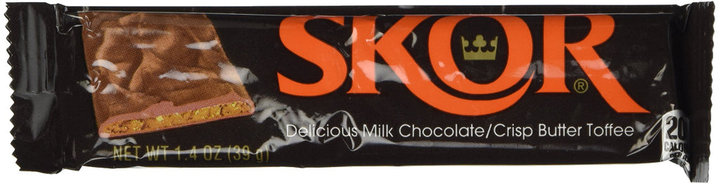 Hershey's Skor Bars, 39g/1.4oz per bar,  (18 pack) {Imported from Canada}