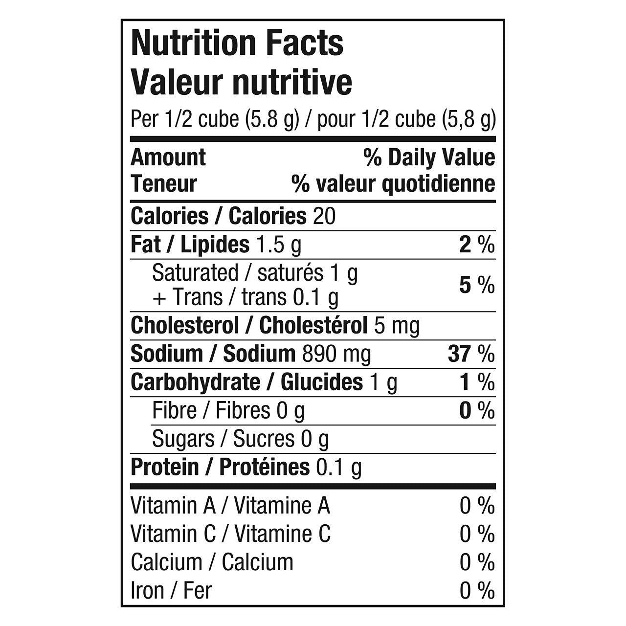 Knorr Broth Mix Vegetable Cubes, 69g/2.4 oz., {Imported from Canada}