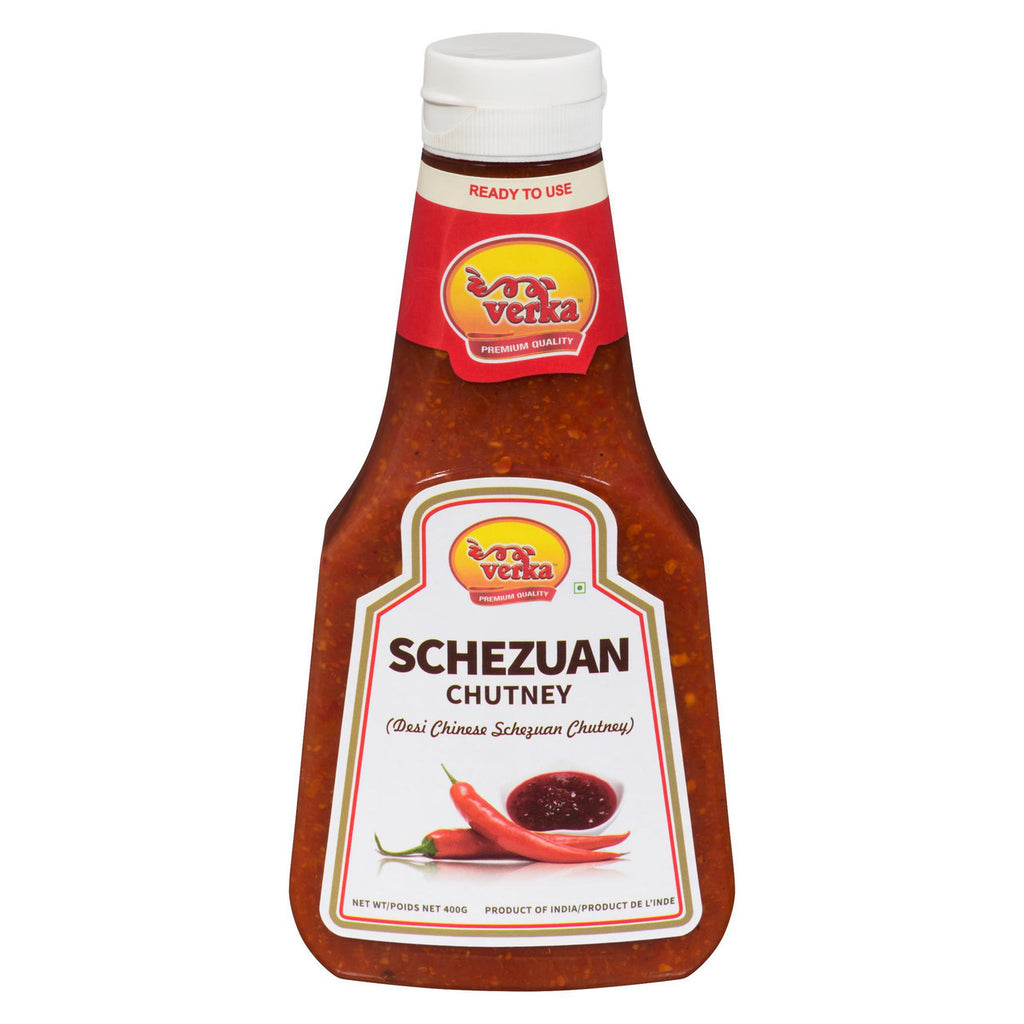 Verka Schezuan Chutney Sauce, 400g/14 oz. Bottle {Imported from Canada}