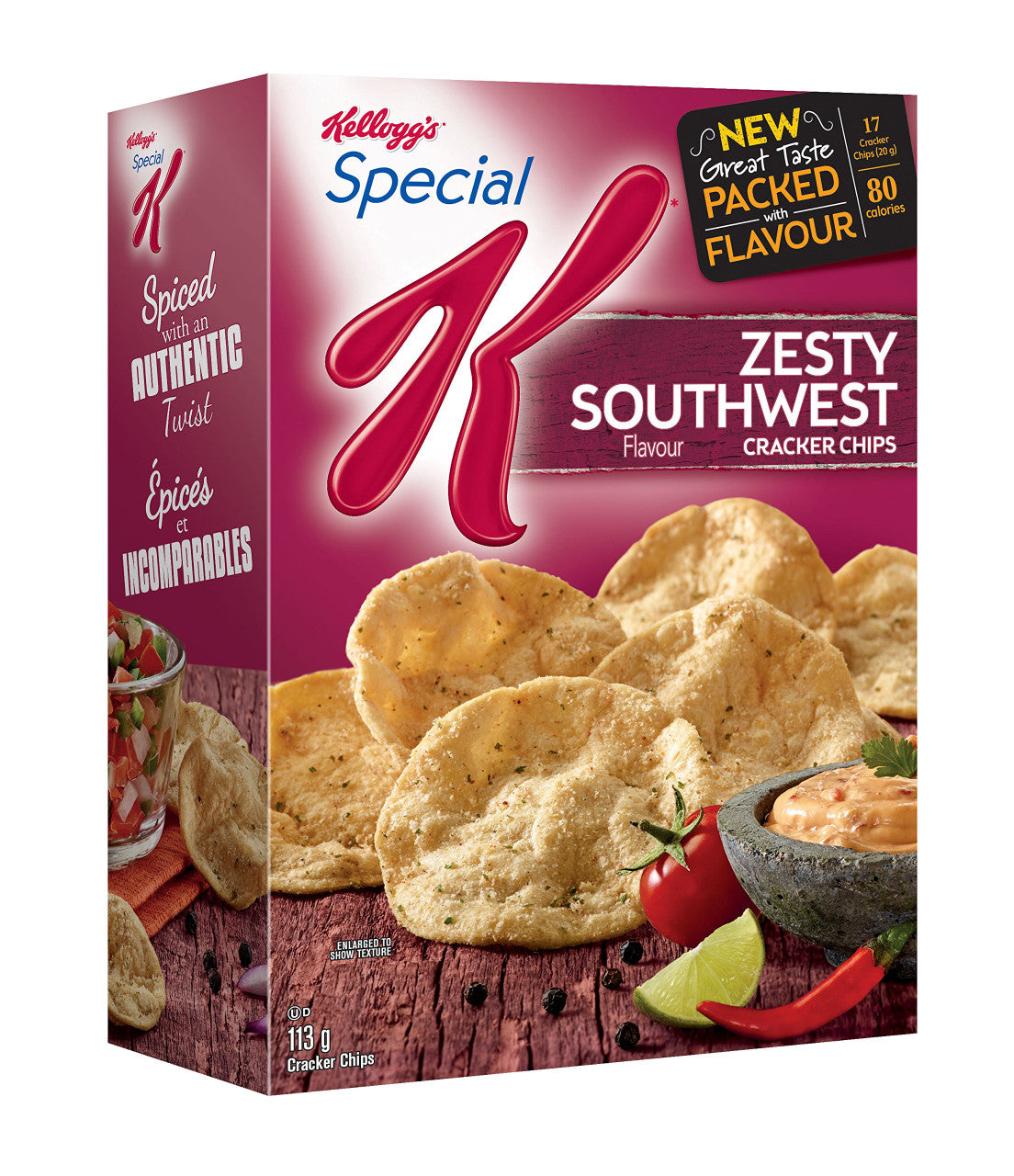 Kellogg's Special K Cracker Chips Zesty Southwest 113g{Imported from Canada}
