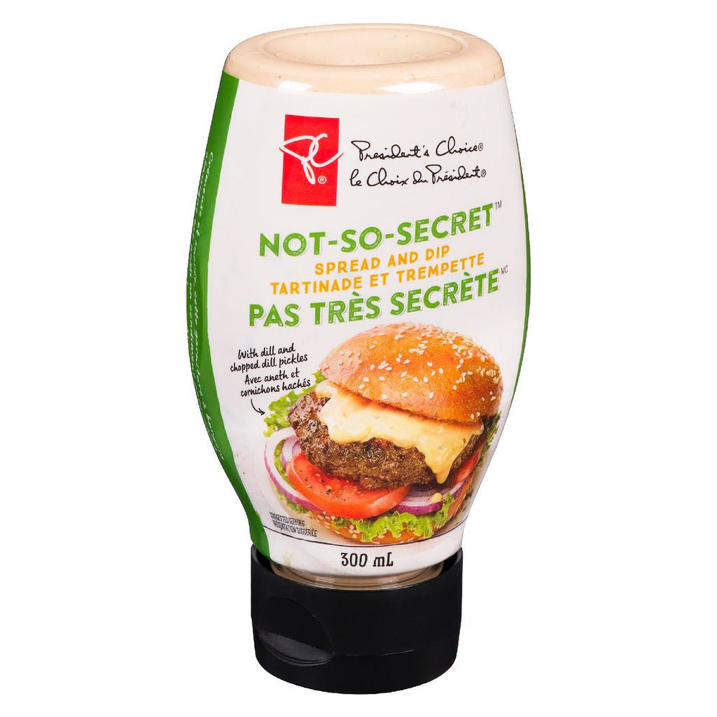 President's Choice Not-So-Secret Spread and Dip, 300ml/10.1 fl. oz., (6 Pack) {Imported from Canada}